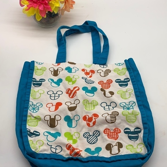 Mickey Mouse Abstract Ears Canvas Tote. TOT1775 - Picture 1 of 8